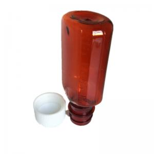 2オンスプラスチックフラット空シロップempty薬液ボトル  - Safecare