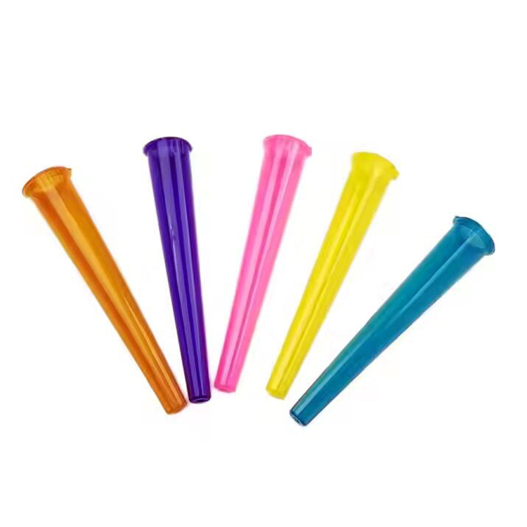 チャイルドレジスタントプラスチック円錐コーンチューブ 109mm ポップトップホルダーチューブ ポップトッププレローリングチューブ